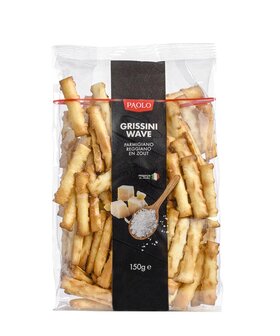 Mini grissini wave Parmezaanse kaas &amp; zeezout